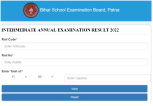 Bihar board 12th result date 2022